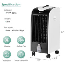 Load image into Gallery viewer, 3-in-1 Portable Evaporative Air Conditioner Cooler With Filter Knob For Indoor