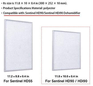 AlorAir® MERV-8 Filter For Basement Dehumidifiers Sentinel HD90/HDi90 Series