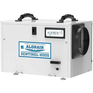 AlorAir® Sentinel HD55 Dehumidifier For Basement And Crawl Space- White