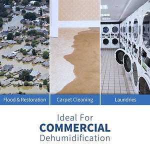 AlorAir® Sentinel HD55 Dehumidifier For Basement And Crawl Space- White