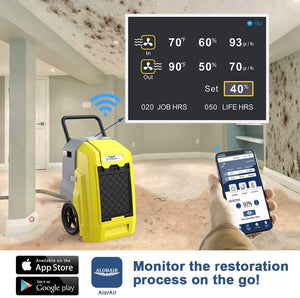 AlorAir® Storm Pro 85-WIFI Commercial Dehumidifier For Water Damage Restoration (LGR Technology)