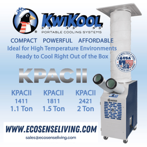 Kwikool® KPAC1411-2 Portable Air Conditioner - 1.1 Ton - 13,700 BTU