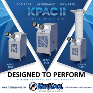 Kwikool® KPAC1411-2 Portable Air Conditioner - 1.1 Ton - 13,700 BTU