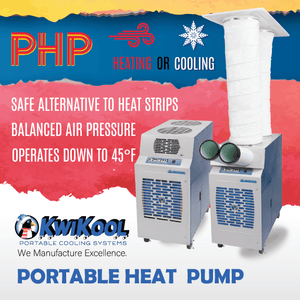 KwiKool® Portable Air Conditioner W/Heat Pump KPHP2211 1.5 Ton 17,700 BTU Cool, 21240 BTU Heat