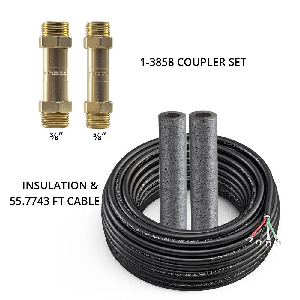MRCOOL DIY 3/8 X 5/8 Coupler W/ 50 Ft Of Communication Wire