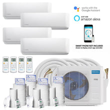 Load image into Gallery viewer, MRCOOL DIY 36K 4-Zone Heat Pump Condenser W/ 9k+9k+12k+12k Air Handler