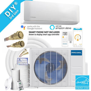 MRCOOL DIY 3rd Gen 18k BTU 20 SEER Ductless Mini-Split Heat Pump With 16ft Lineset