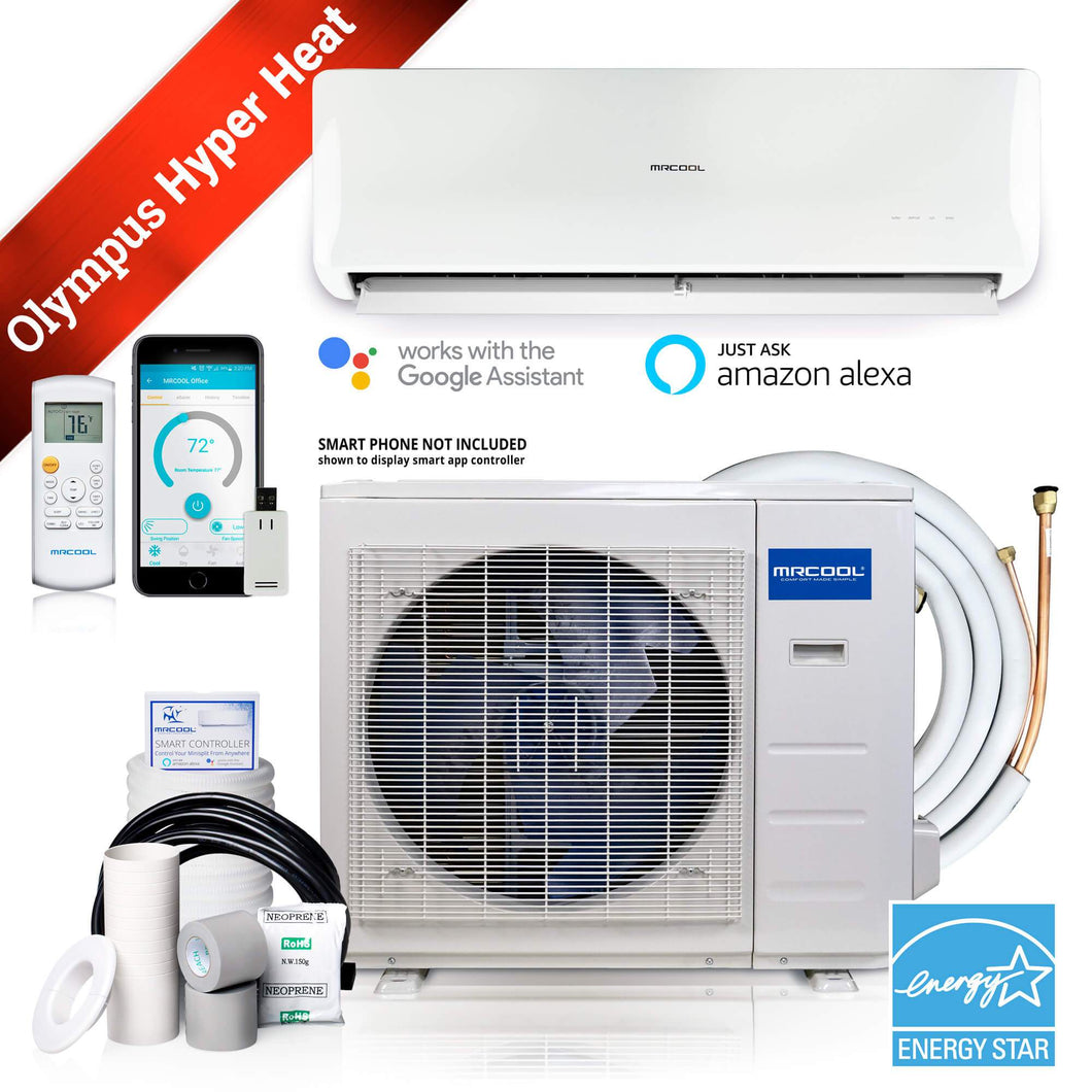 MRCOOL Olympus Hyper Heat 17,000 BTU Ductless Mini Split Air Conditioner And Heat Pump - 230V/60Hz