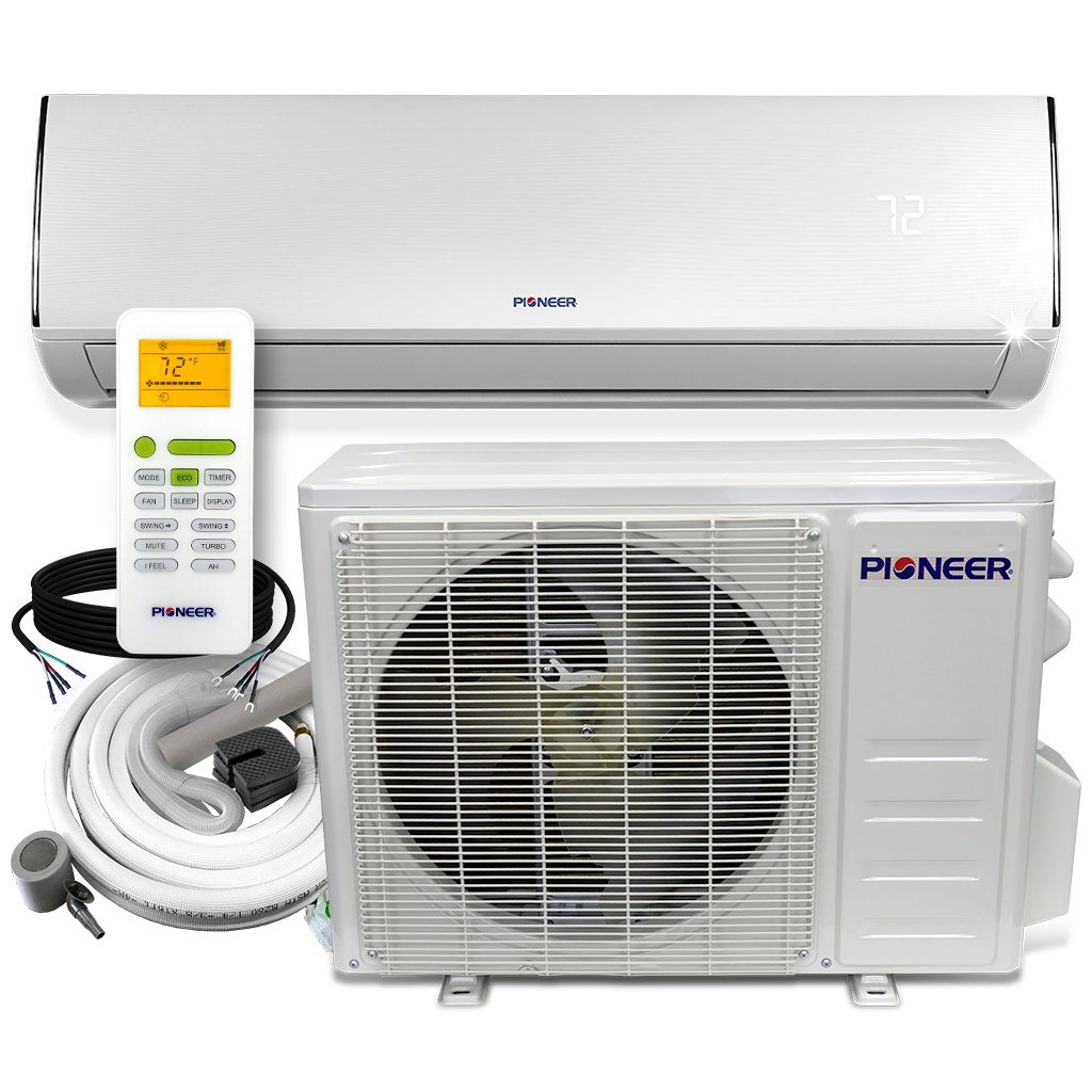 Pioneer® 30,000 BTU Ductless DC Inverter Mini Split Air Conditioner Heat Pump, 230 VAC, 18 SEER