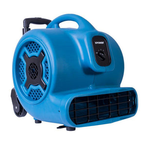 XPOWER P-800H 3/4 HP Air Mover With Telescopic Handle & Wheels
